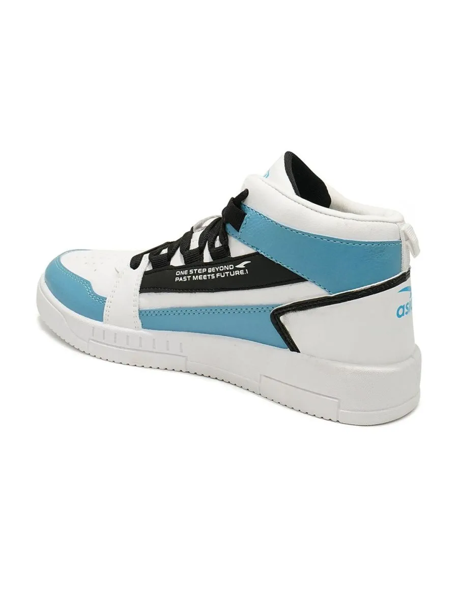 ASIAN Men Trazan Mid Top Colourblocked Lightweight Comfort Insole Basics Sneakers