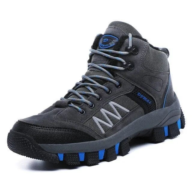 Autumn Winter Mens Hiking Boots Sneakers Mountain Climbing Shoes Tactical Hunting Footwear New Classic Outdoor Sport Man Plus