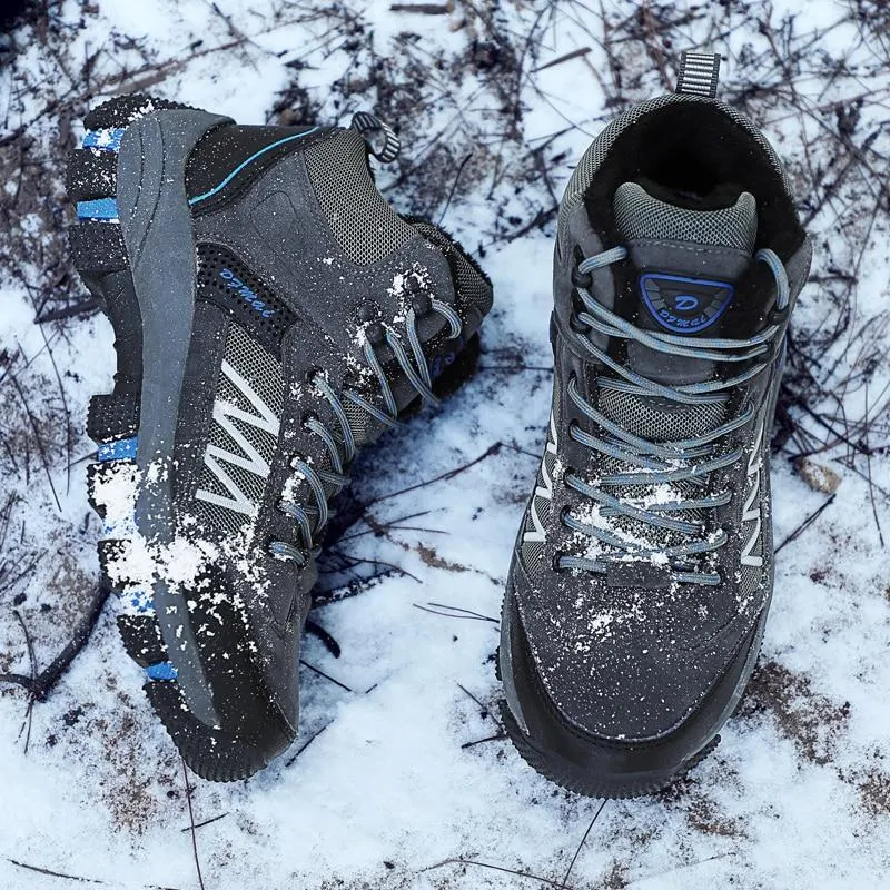Autumn Winter Mens Hiking Boots Sneakers Mountain Climbing Shoes Tactical Hunting Footwear New Classic Outdoor Sport Man Plus