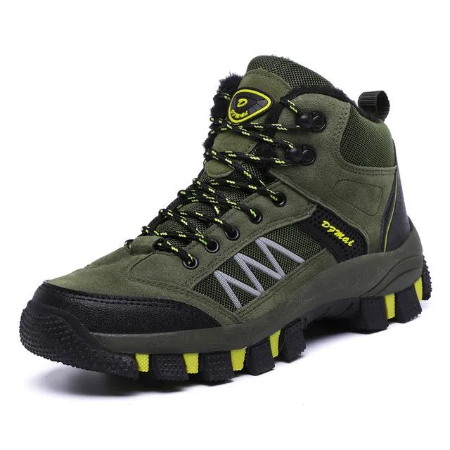 Autumn Winter Mens Hiking Boots Sneakers Mountain Climbing Shoes Tactical Hunting Footwear New Classic Outdoor Sport Man Plus