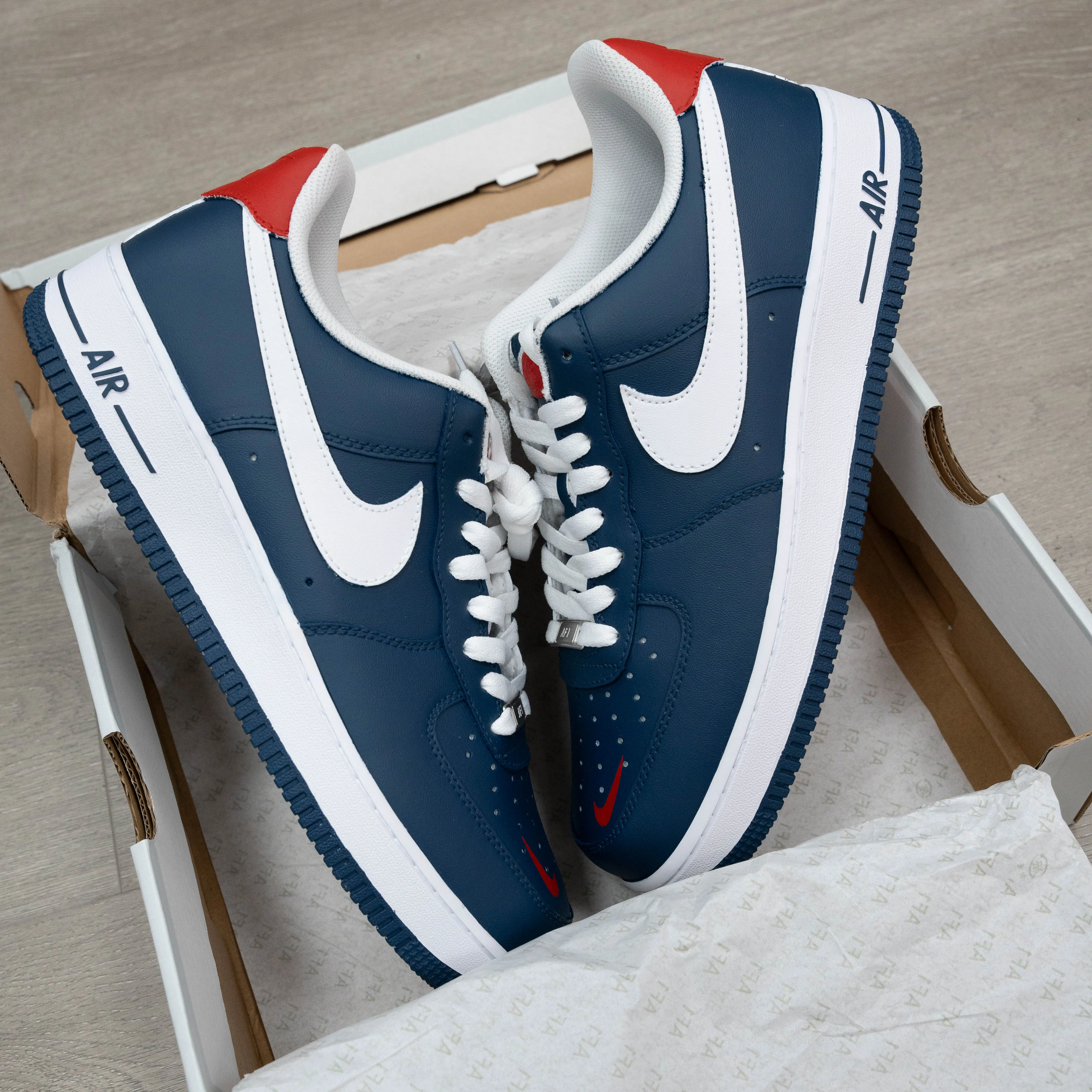 Blue White Red Custom Air Force 1