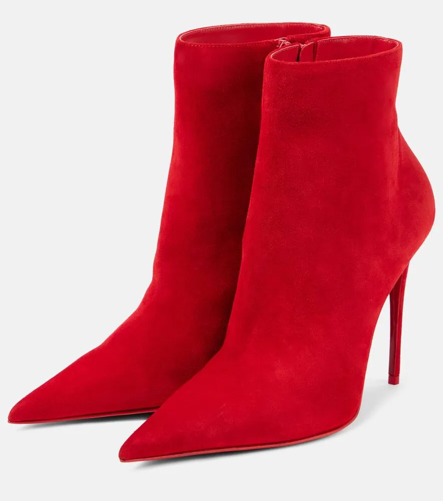 Christian Louboutin Kate Max 100 suede ankle boots