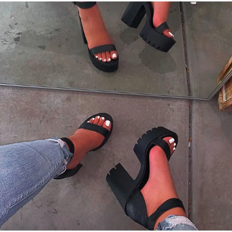 Chunky High-Heels