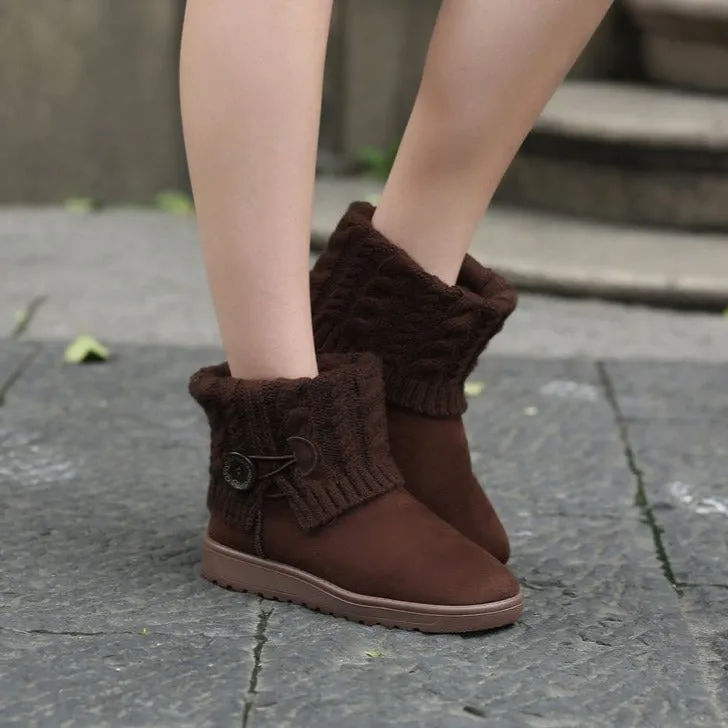 Cuzcare Outdoor Orthopedic Winter Boots For Women Suede Ankle Shoes