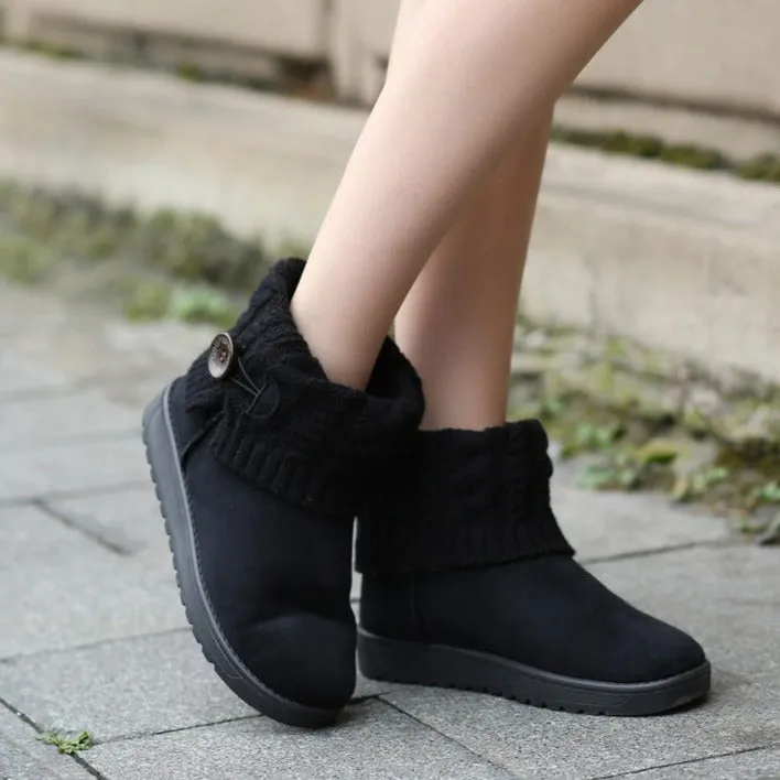 Cuzcare Outdoor Orthopedic Winter Boots For Women Suede Ankle Shoes