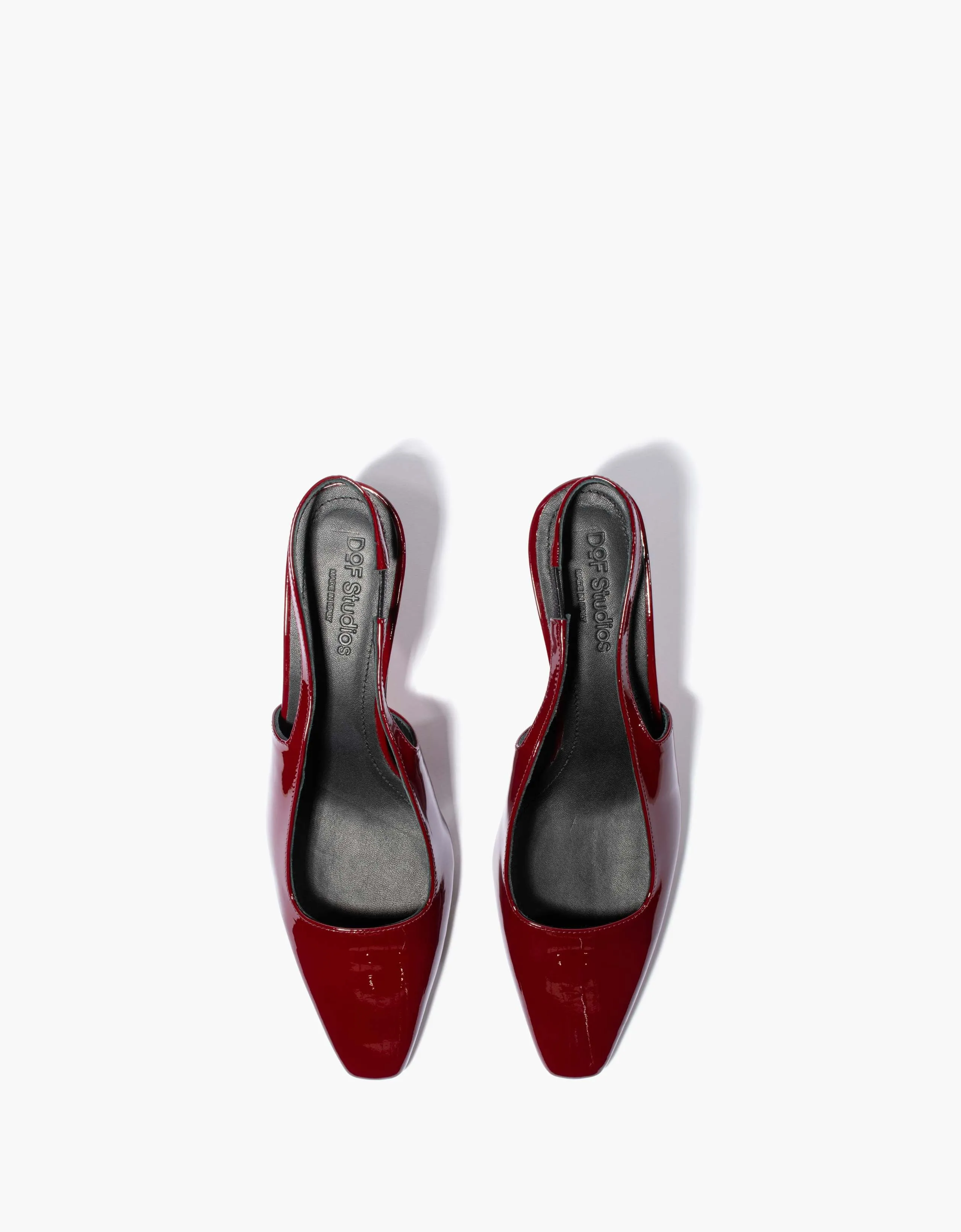 DOF Studios Cecilia Slingback in Mulberry Patent