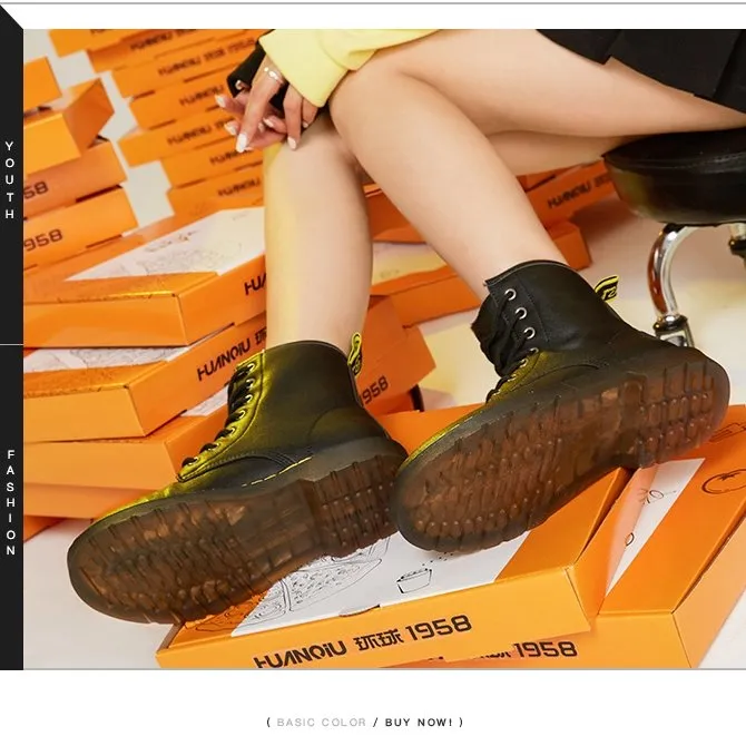 Fashion British Style Short Martin Boots
