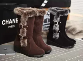 Faux Fur Snow Boots