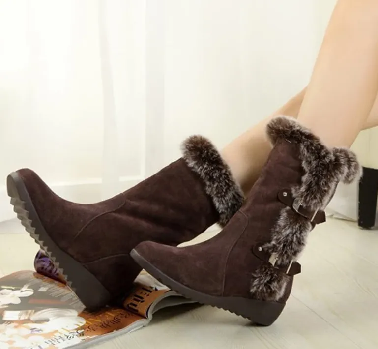 Faux Fur Snow Boots
