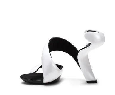 Frauen Öffnen Die Zehe Ausschnitte Seltsame High Heel Gladiator Sandalen Mode Sexy Schlange Form Boden Schuhe WYP 160405