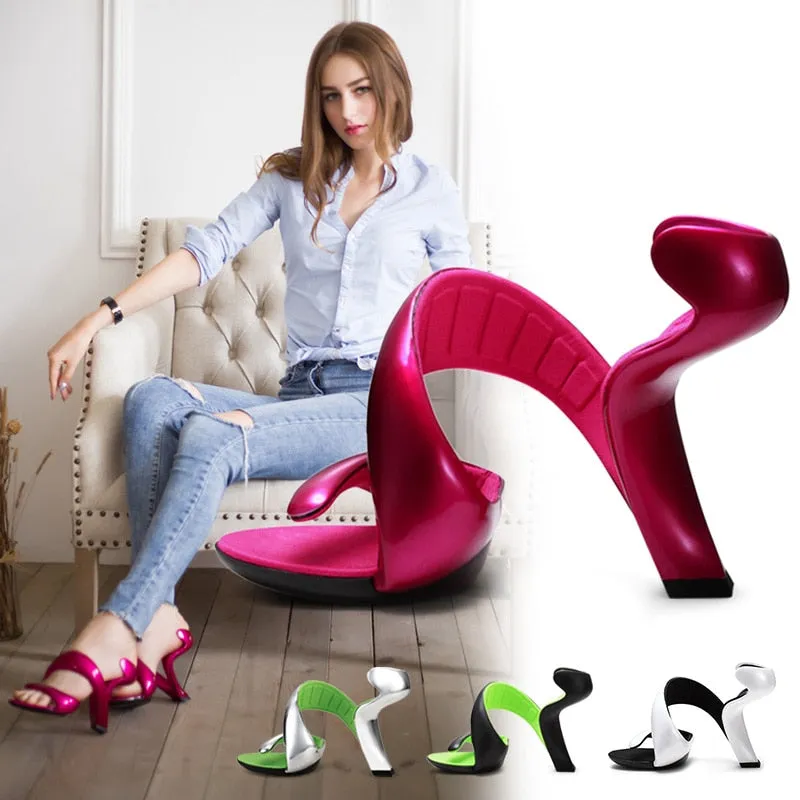 Frauen Öffnen Die Zehe Ausschnitte Seltsame High Heel Gladiator Sandalen Mode Sexy Schlange Form Boden Schuhe WYP 160405