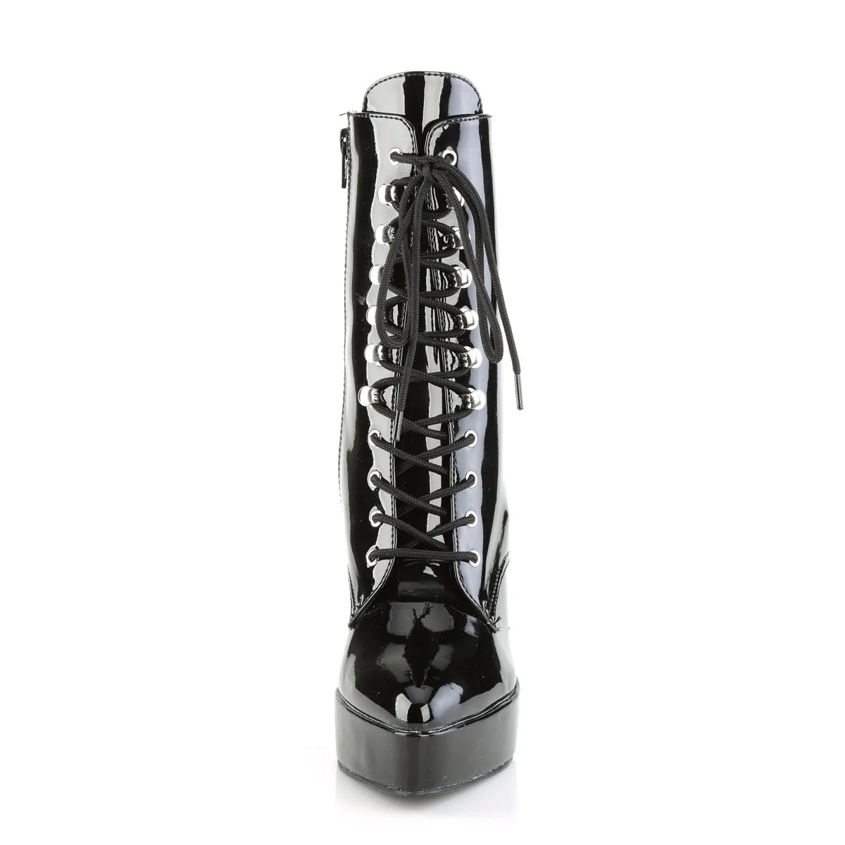 Front Lace-Up Ankle Boots with 5-Inch heel INDULGE-1020