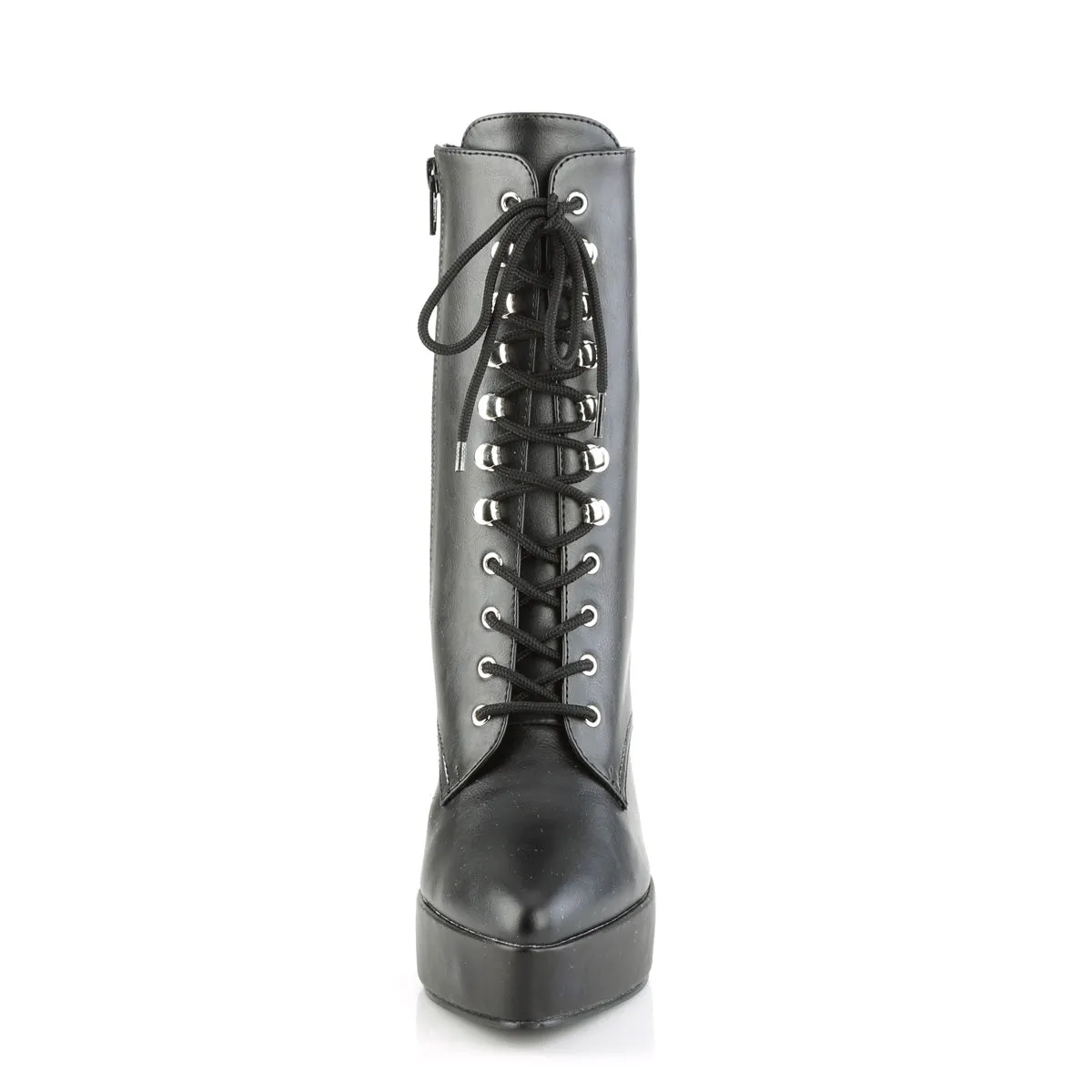 Front Lace-Up Ankle Boots with 5-Inch heel INDULGE-1020