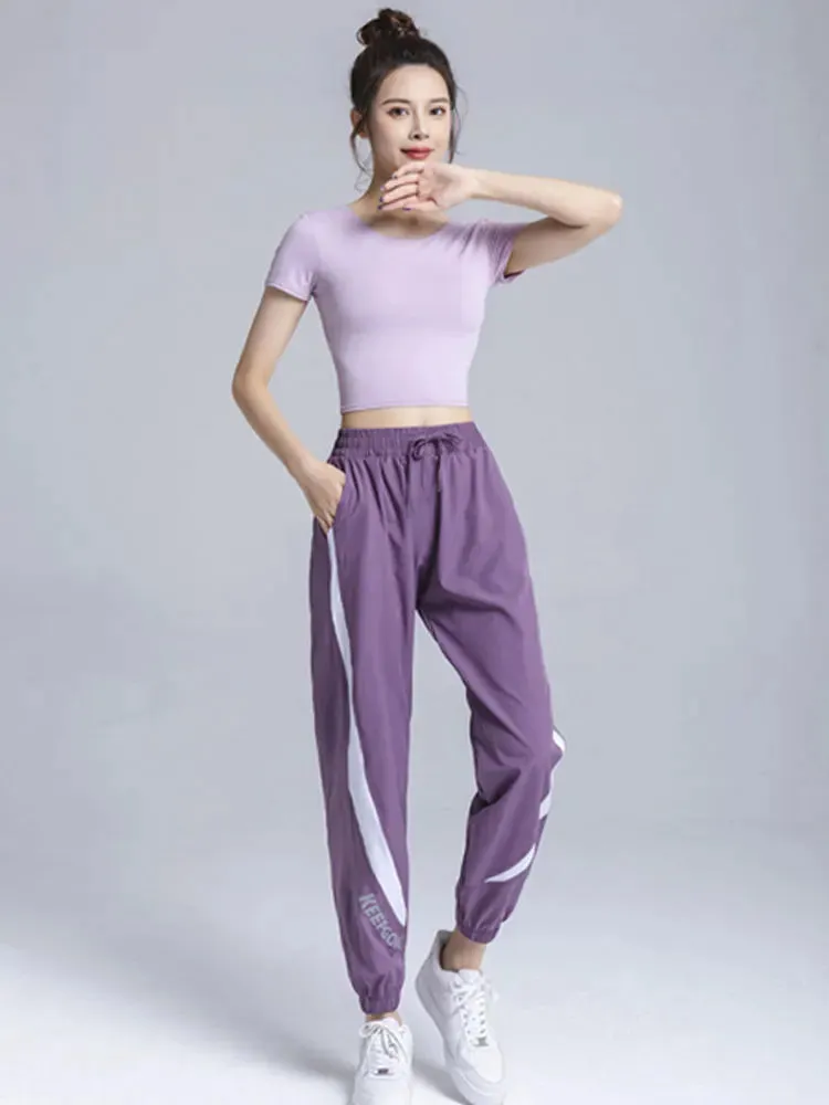 High Waist Quick Dry Workout Harem Sweatpants