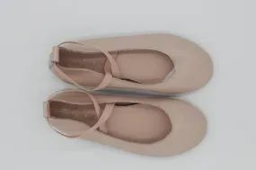 Leather Ballet Pumps | Pink
