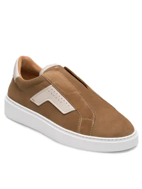 Magnanni Phoenix Slip in Taupe Suede