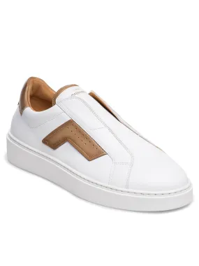 Magnanni Phoenix Slip in White/Taupe