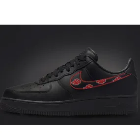 Naruto Akatsuki Cartoon Black Custom Air Force 1