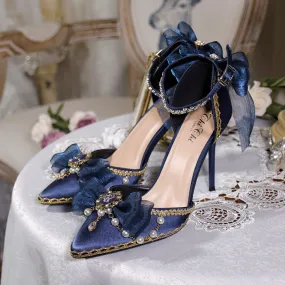 One Night~Flower Wedding Pointed Toe High Heels
