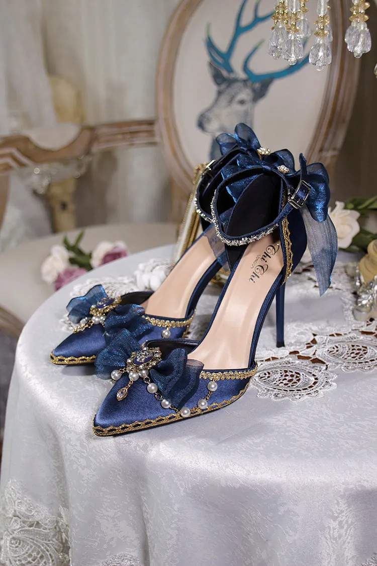 One Night~Flower Wedding Pointed Toe High Heels