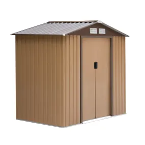 Outsunny 7' x 4' Outdoor Storage Shed, Garden Tool House with