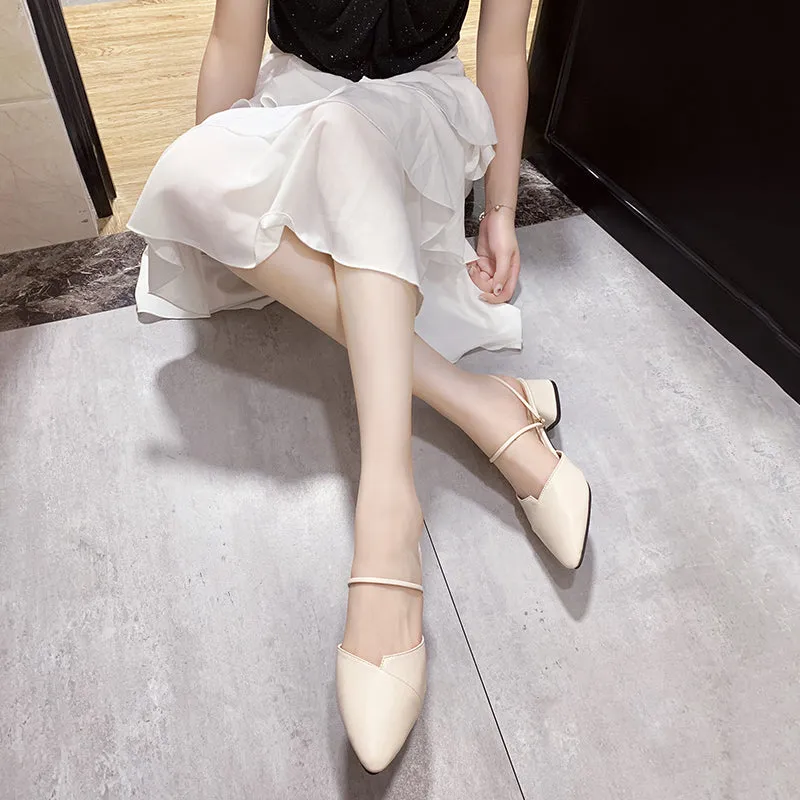Party Women Mules Slipper Pointed Toe Sandals
