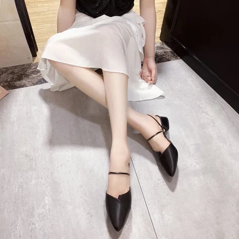 Party Women Mules Slipper Pointed Toe Sandals