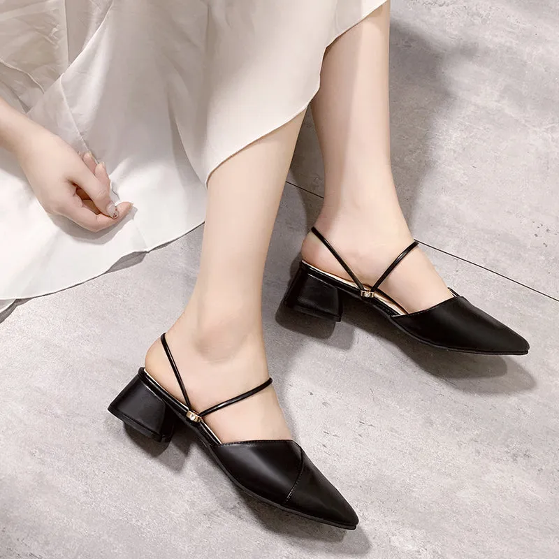 Party Women Mules Slipper Pointed Toe Sandals