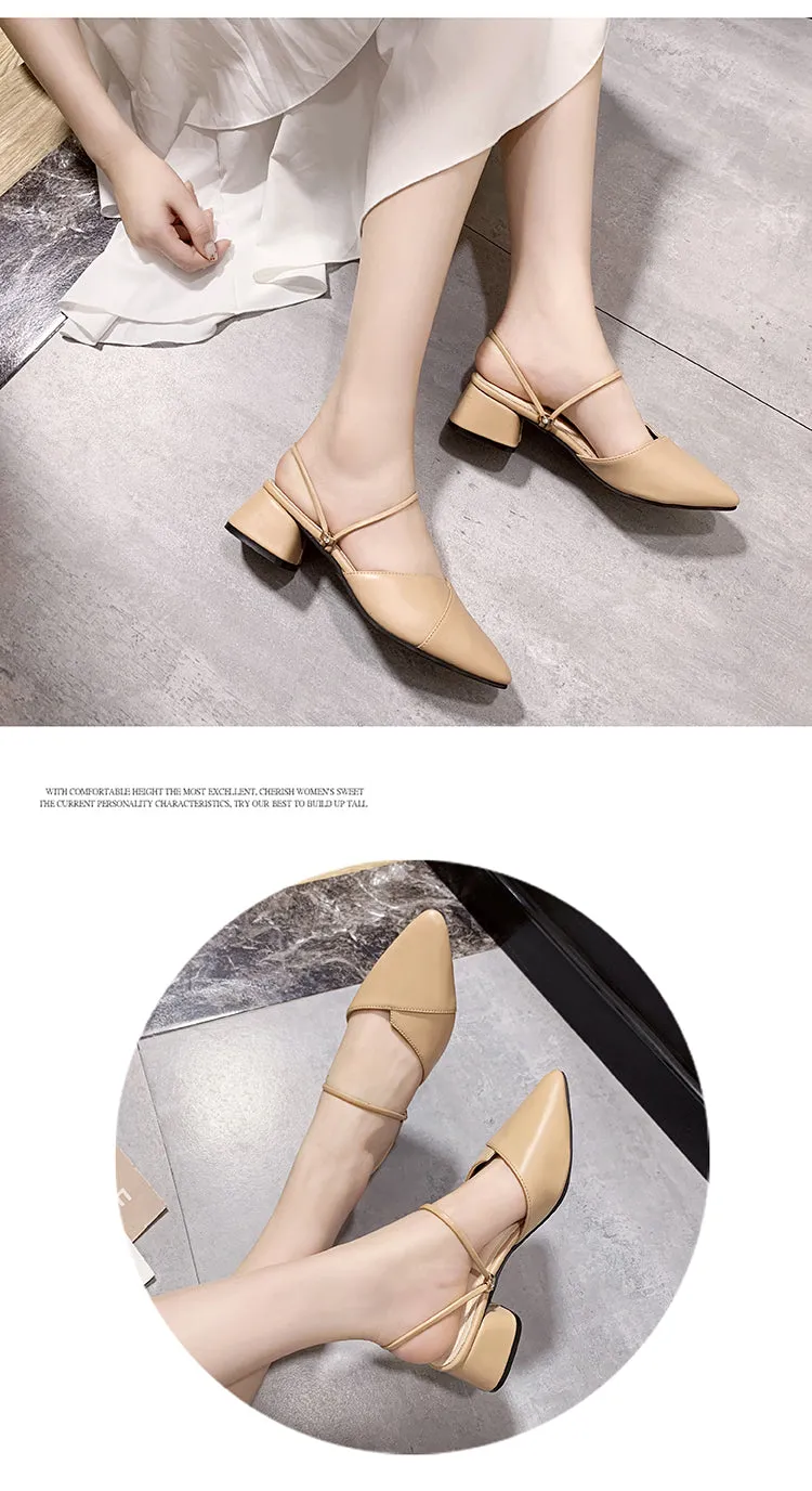 Party Women Mules Slipper Pointed Toe Sandals