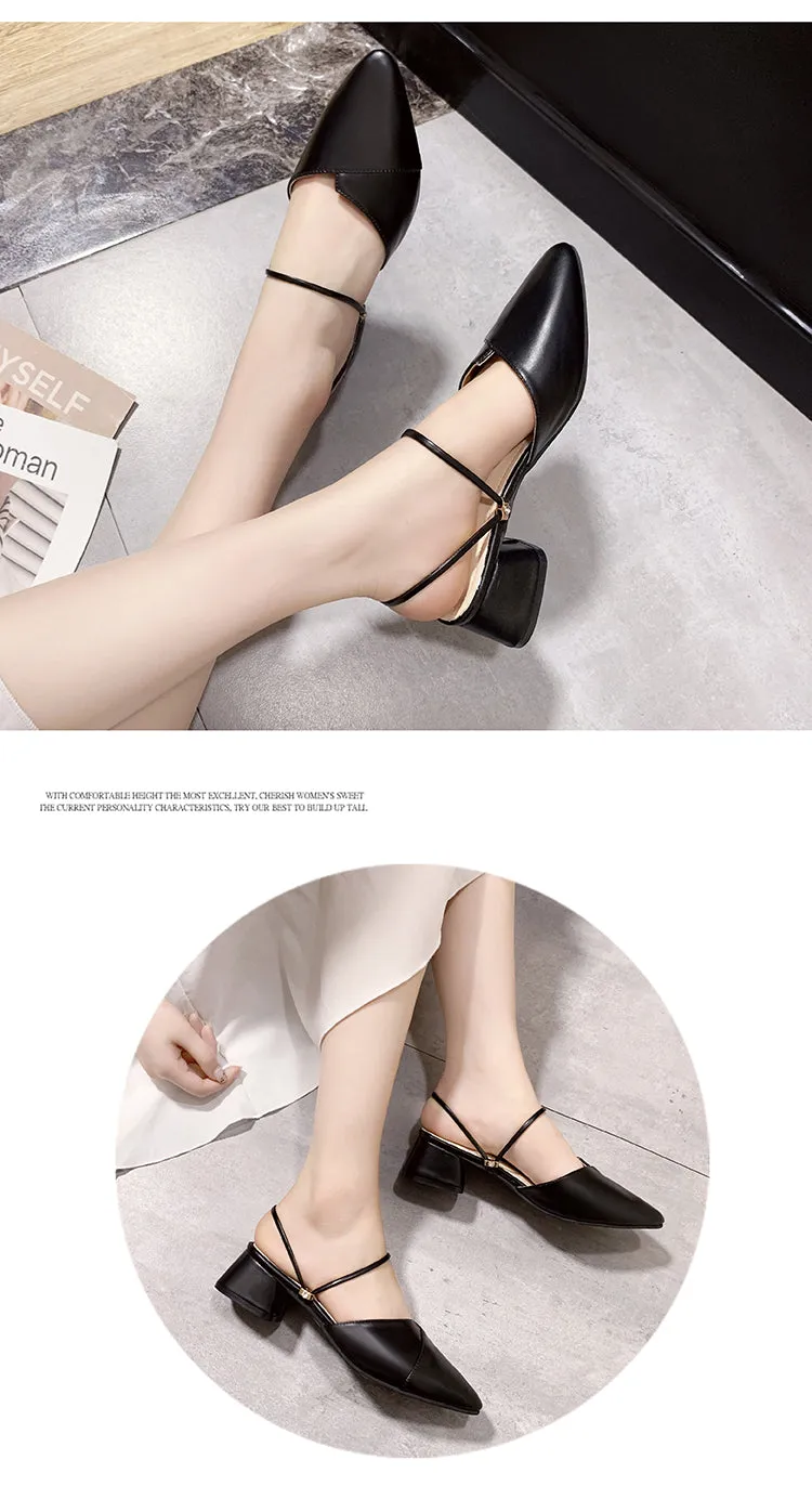 Party Women Mules Slipper Pointed Toe Sandals