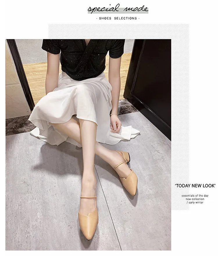 Party Women Mules Slipper Pointed Toe Sandals