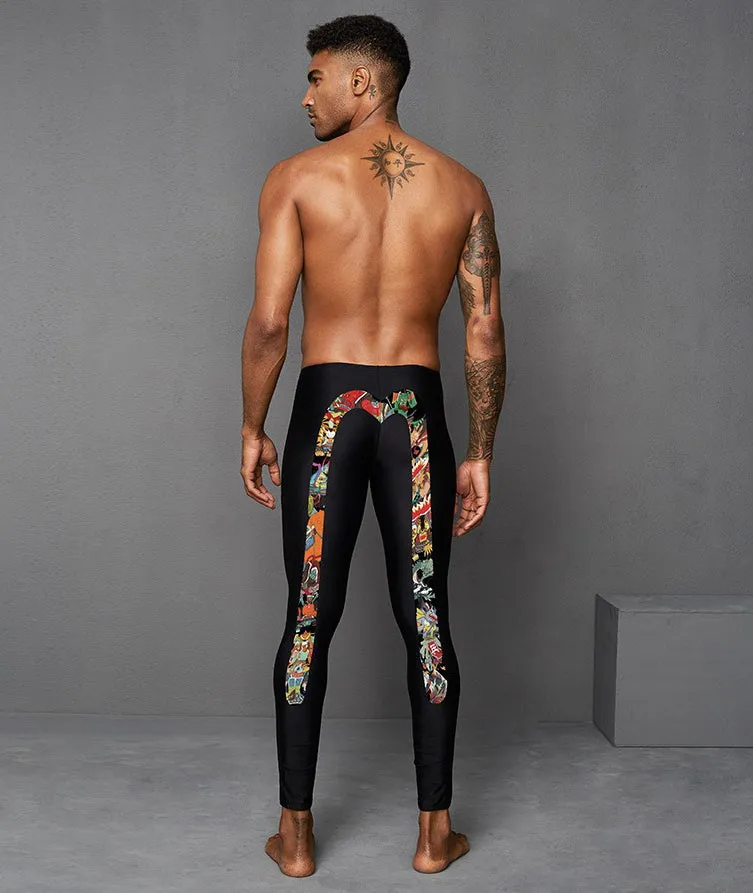 Plus Size & Quick-dry Men's Swimming Trunks Ninth Pants