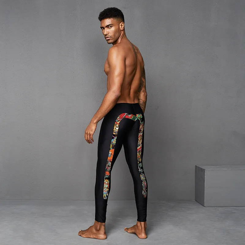 Plus Size & Quick-dry Men's Swimming Trunks Ninth Pants