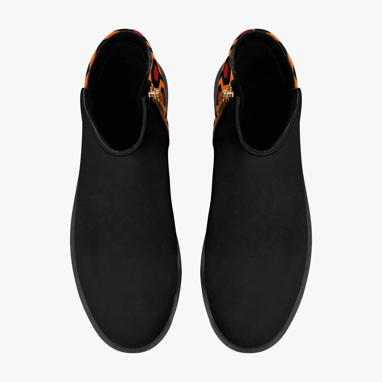 The Shining overlook Hotel Pattern Ankle Zipper Boots